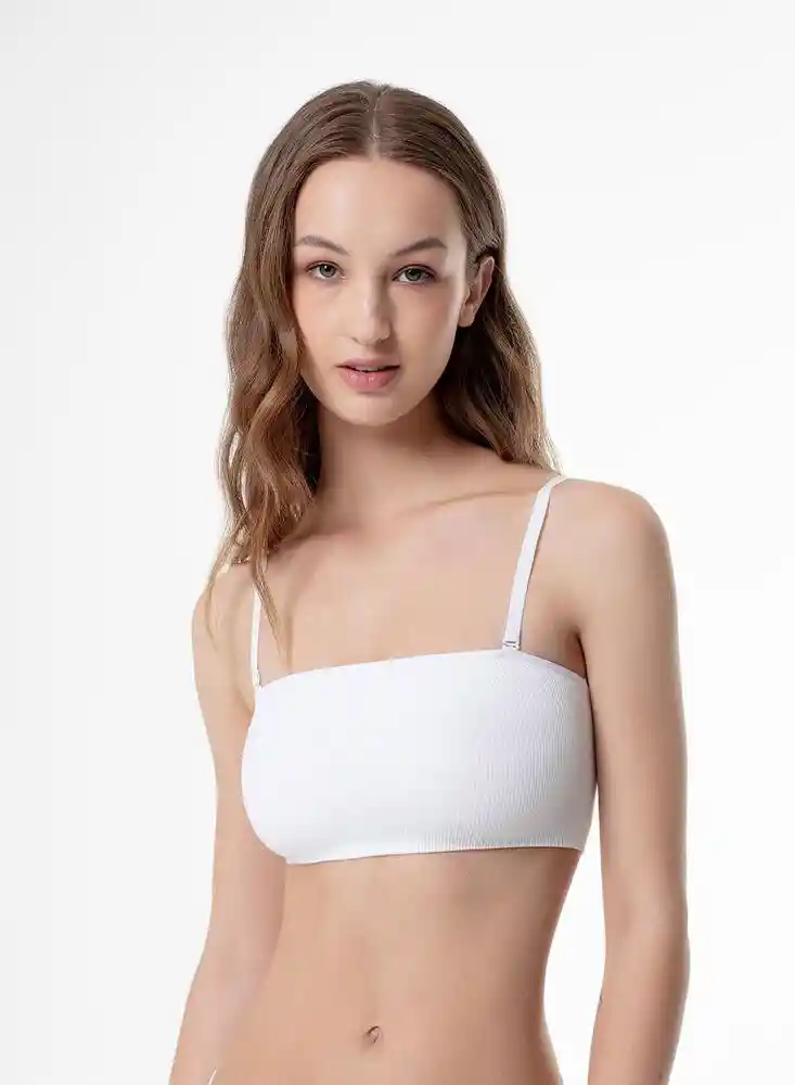 Top Int. Corto Mujer L-blanco900