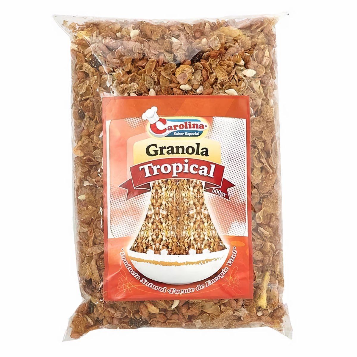 Carolina Cereal Granola Frutos Tropicales 500 g