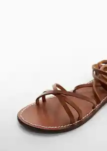 Sandalias Gina Cuero Talla 35 Mujer Mango