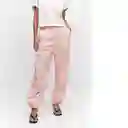 Pantalón Joanne Rosa Pastel Talla 36 Mujer Mango