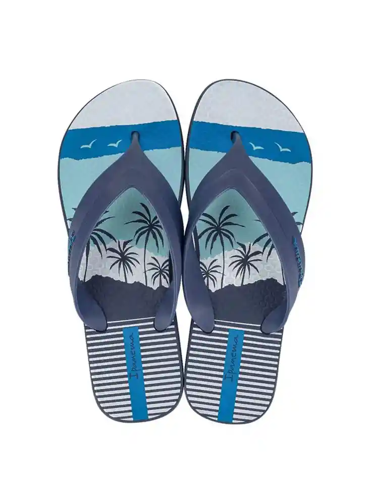 Sandalia Deck V 37/38-azul/bco