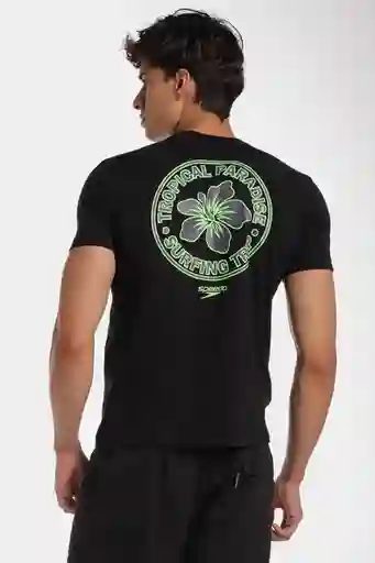 Camiseta Manga Corta Alfalfa Hibis Hombre Talla XL