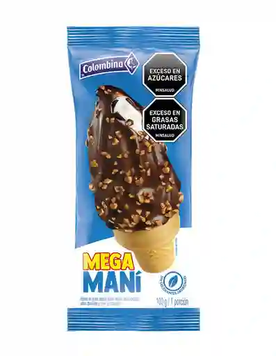 Helado Cono Colombina Mega Mani