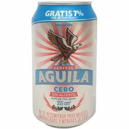 Aguila Cerveza Cero Sin Alcohol