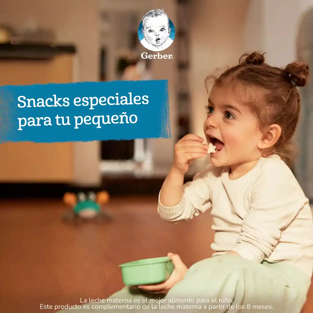 Snack para bebés GERBER Nutripuffs Banana Naranja Bolsa x 42g