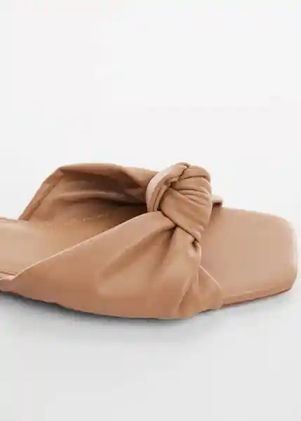 Sandalias Moni Camel Talla 35 Mujer Mango