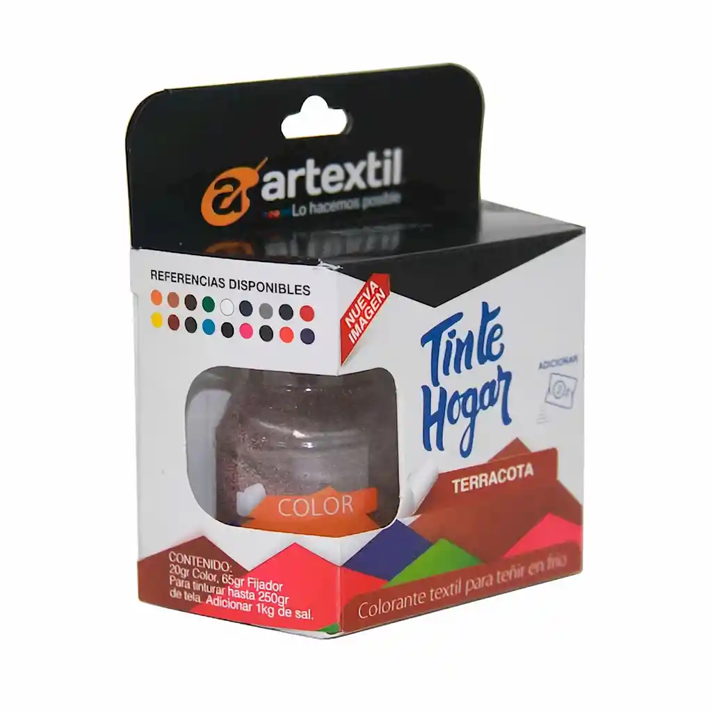 Tinte Hogar Colorante Textil para Teñir en Frio Terracota