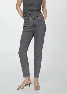 Jean Claudia Tejano Gris Oscuro Talla 34 Mujer Mango