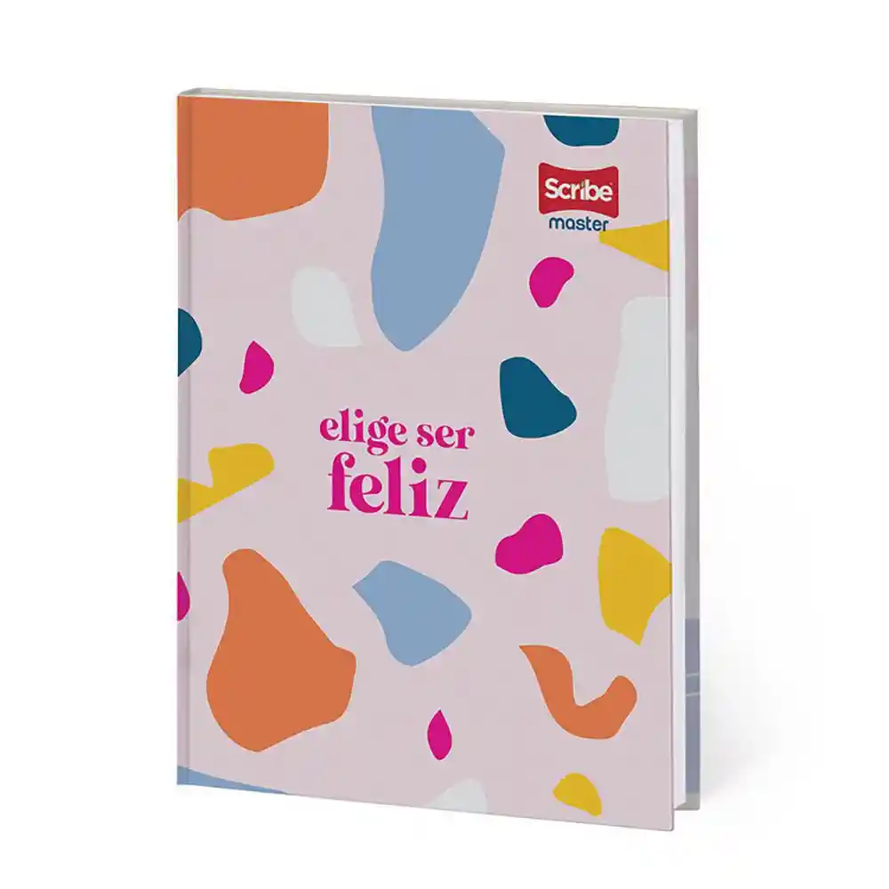 Cuaderno Tapa Dura Master Femenino Cuadriculado 100 Hojas Cosido Scribe