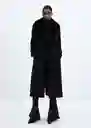 Abrigo Dolce Negro Talla XL Mujer Mango