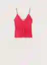 Top Solis Fresa Talla 18 Mujer Mango