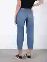 Jean Bondi Mujer Azul Índigo Medio Talla 10 Naf Naf