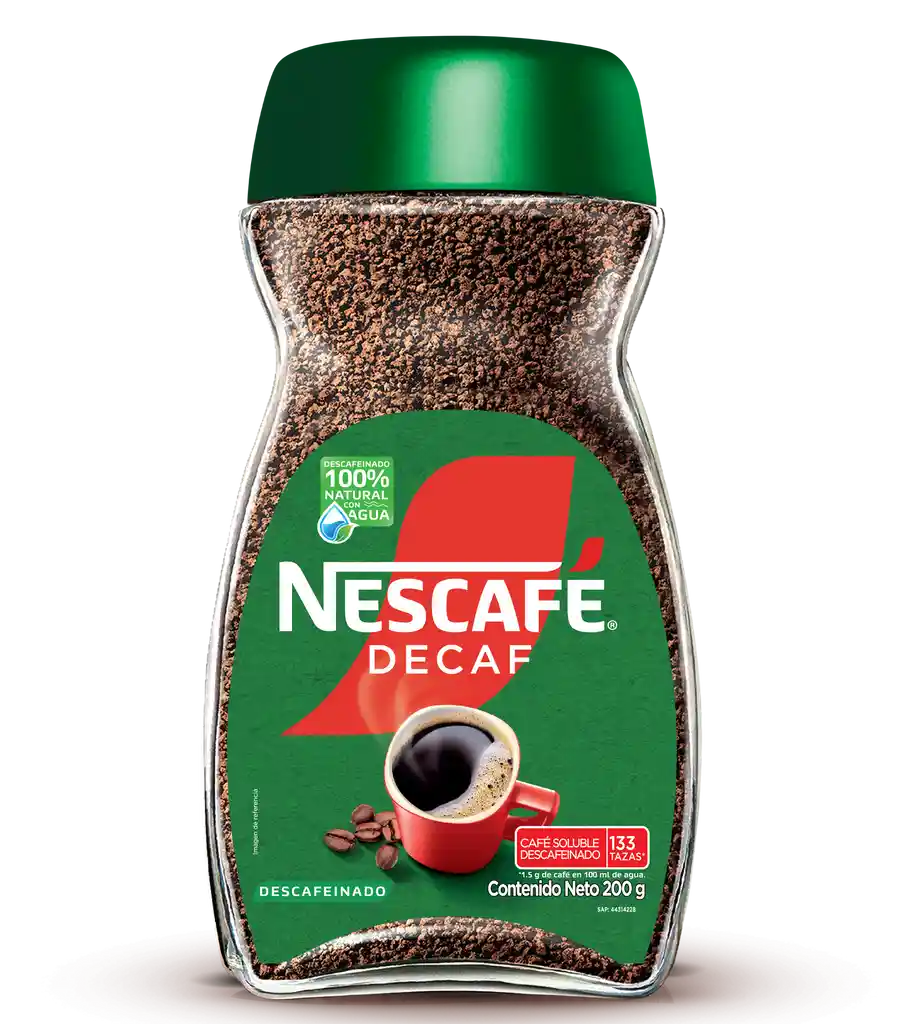 Café descafeinado NESCAFÉ DECAF instantáneo x 200g