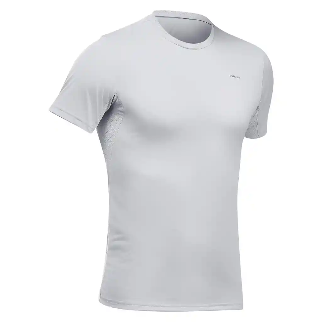 Camiseta Secado Rápido de Senderismo Para Hombre Quechua Mh100 - Gris