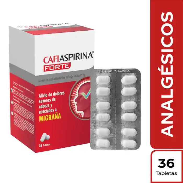 Cafiaspirina Forte Tabletas 650 mg 