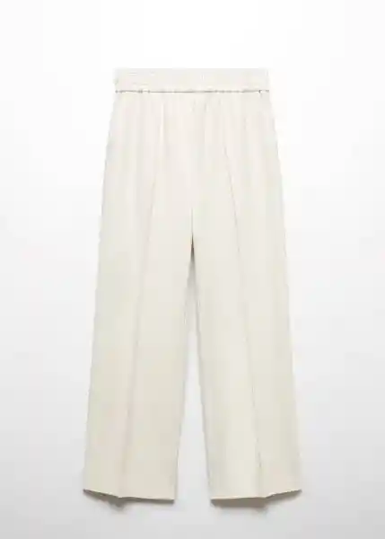 Pantalón Pina Crudo Talla M Mujer Mango