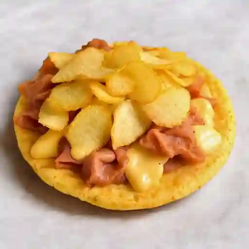 Arepa Rella Jamon y Queso