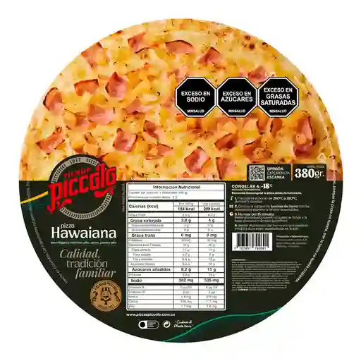 Pizza Hawuaiana Base Delgada Crocant Pizzas Piccolo