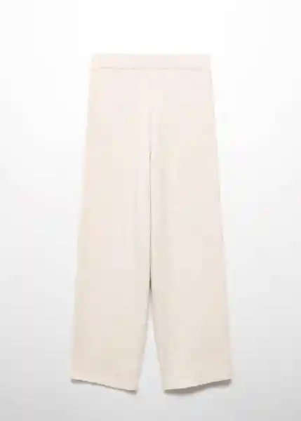 Pantalón Pijama Camila Crudo Talla L Mujer Mango