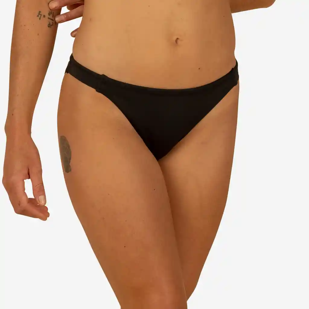 Panty de Bikini de Surf Para Mujer Olaian Aly Negro