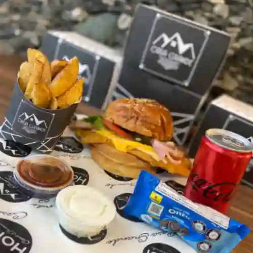Combo hamburguesa de pollo