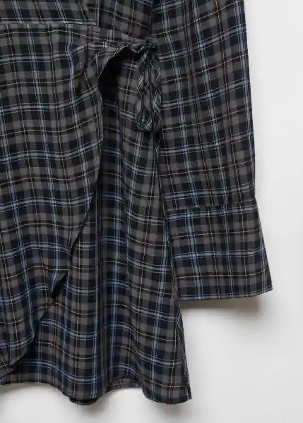 Vestido Maria Azul Talla L Mujer Mango