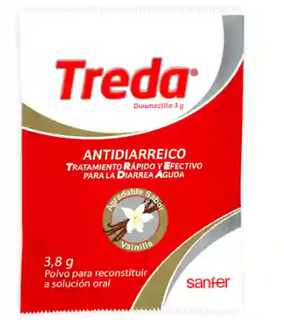 Treda Diosmectita Sobre (3 g) para Solución Oral Sabor Vainilla