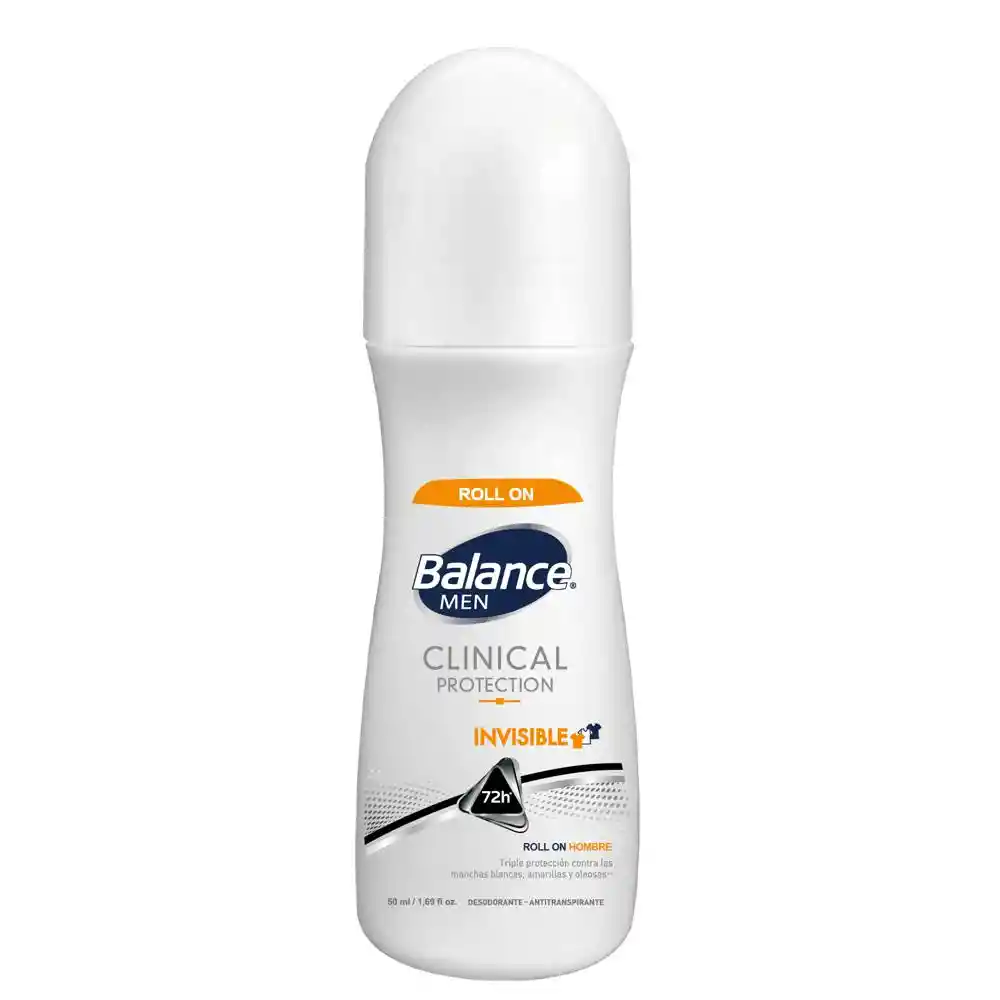 Balance Desodorante Men Clinical Protection Invisible en Roll On