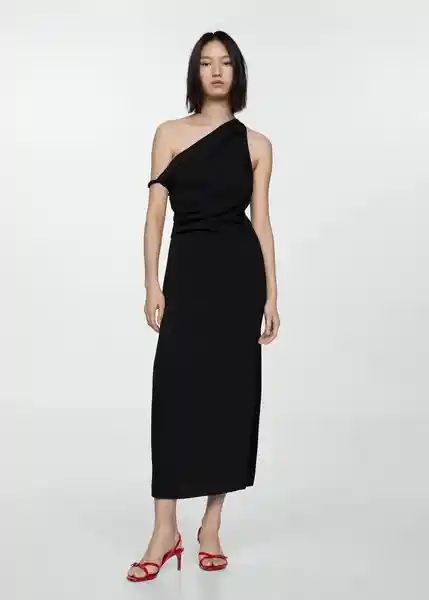 Vestido Alexa Negro Talla L Mujer Mango