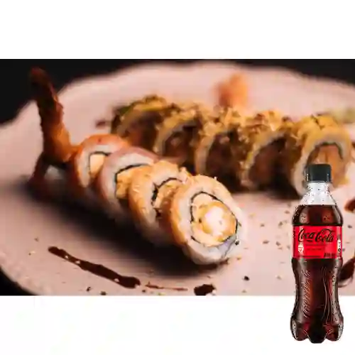 Combo Roll Sake Tempura + Coca Cola Sin Azúcar 400 ml