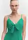 Enterizo Mono Simona Verde Talla 18 Mujer Mango