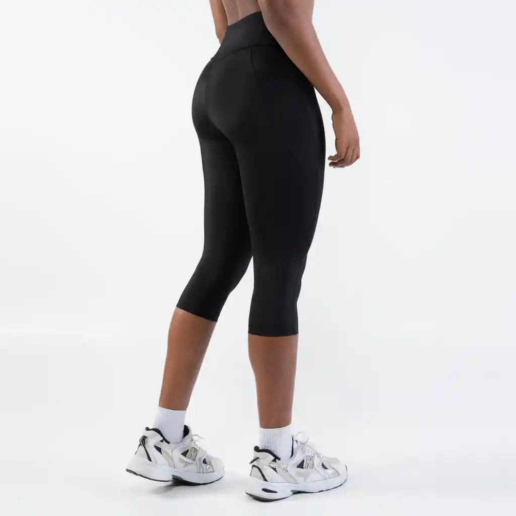 Leggings 3/4 Para Mujer Negro Nki