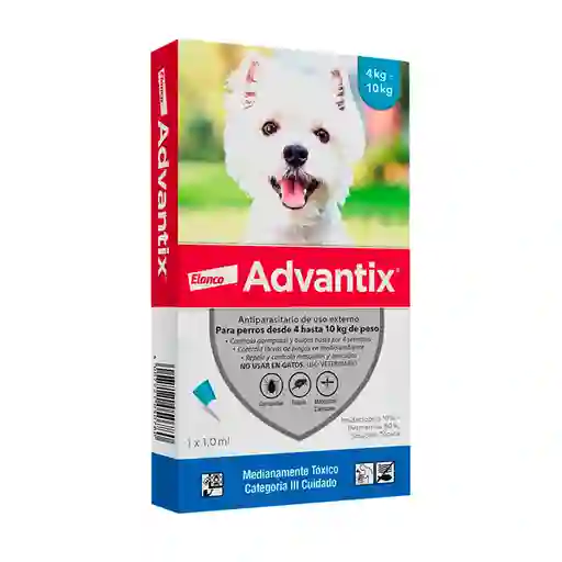 Advantix Antipulgas Para Perro >4 - 10 Kg 1 Pipeta