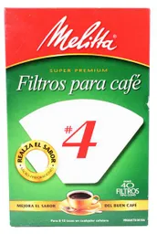 Melitta Filtros Para Café Super Premium #4