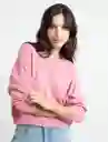  Abrigo Tejido Toledo Rosa Silvestre Medio Mujer Talla Xs Naf-Naf 