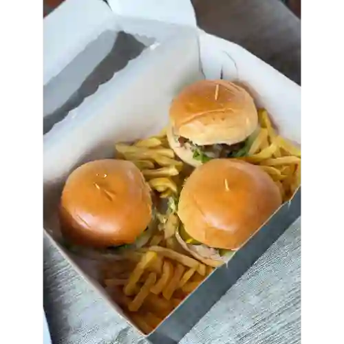 Box Burguers X3 + Papas