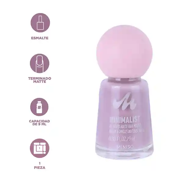 Esmalte de Uñas Base de Aceite Serie Minimalist Matte 06 Miniso