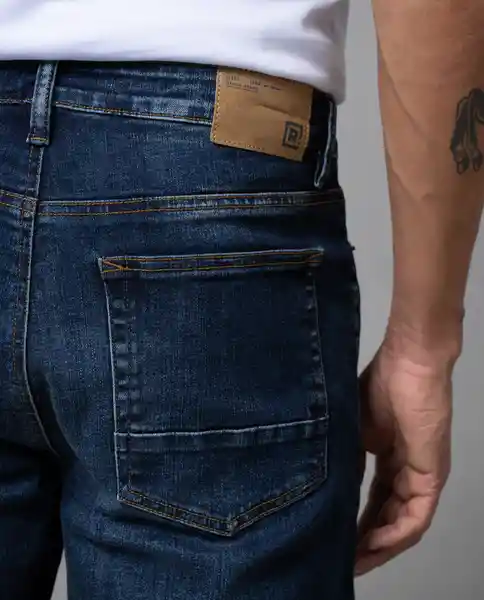Jean Straight Hombre Azul Denim Medio T 30 51425 Rifle