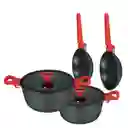 Kw Set Juego Cocina Camden Roja CAMDEN-R06