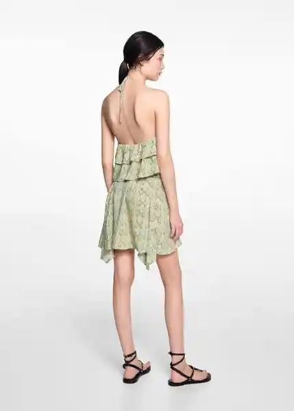 Falda Greenf Verde Talla 18 Niñas Mango