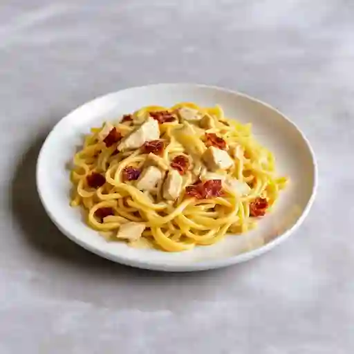 Pastas Carbonara Y Pollo