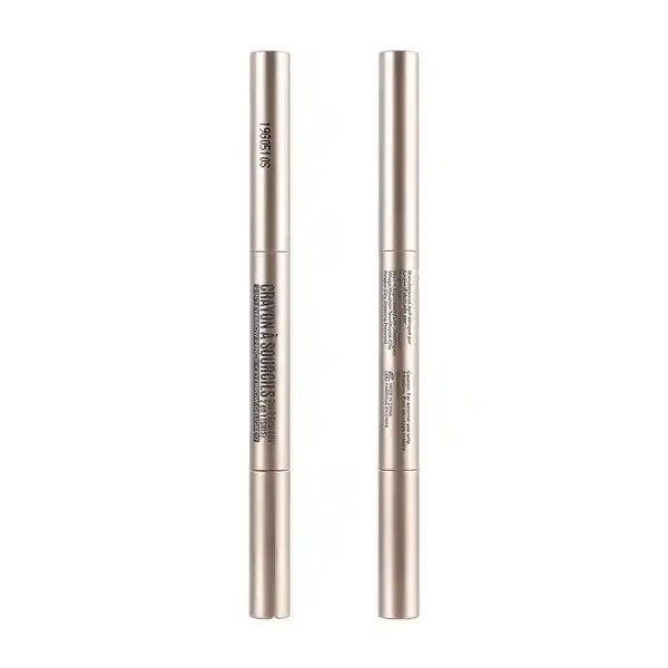 Lápiz Delineador Crayon Sourcils para Cejas 2 en 1 Gel para Ceja Miniso