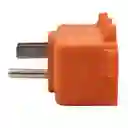 Adaptador Trabajo Pesado de 3 Salidas Con Polo a Tierra