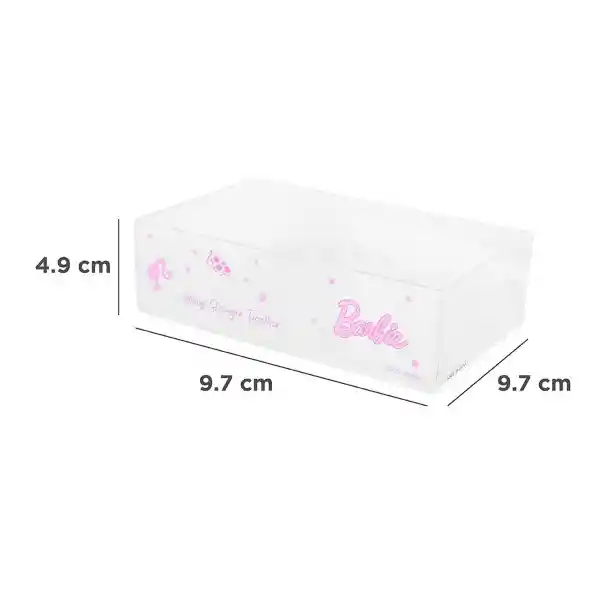 Caja de Almacenamiento Transparente Apilable Barbie Miniso