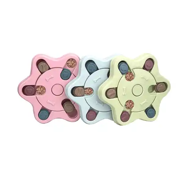 Calabaza Comedero Interactivo Para Mascota Placa Flor 25 cm