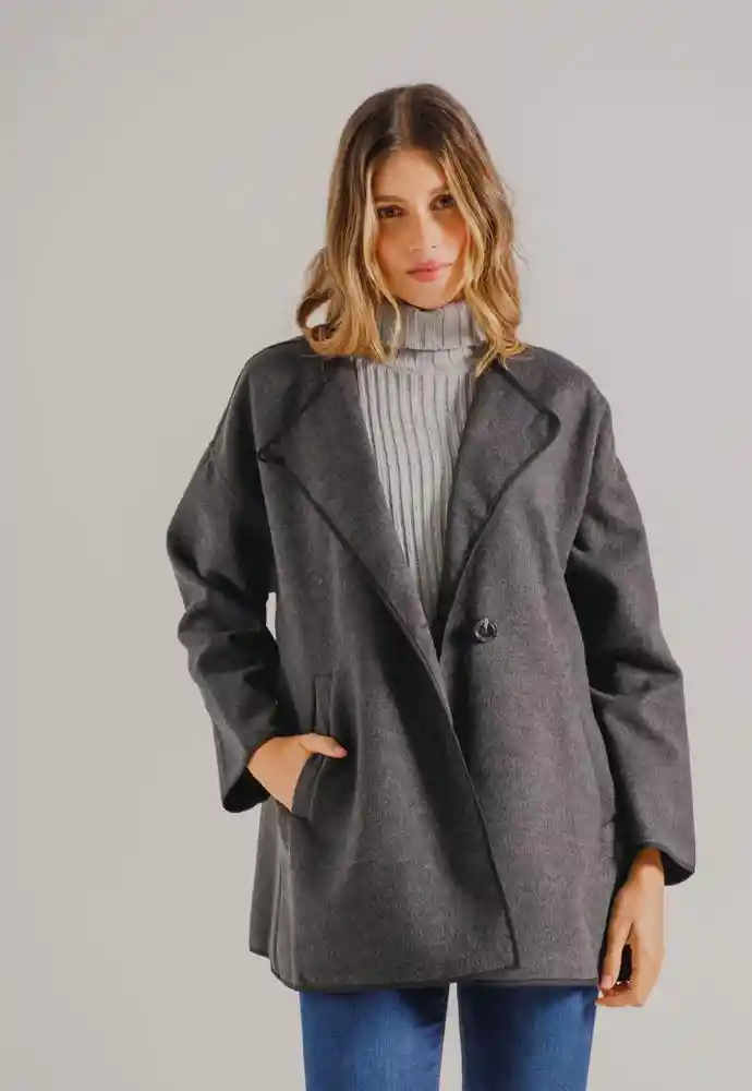 Abrigo Abierto Xs-gris