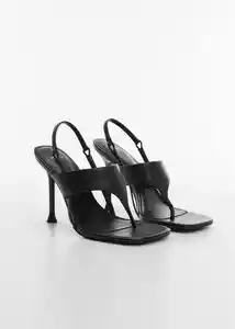 Sandalias Blas Negro Talla 36 Mujer Mango