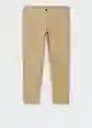 Pantalón Berdam Beige Talla 42 Hombre Mango