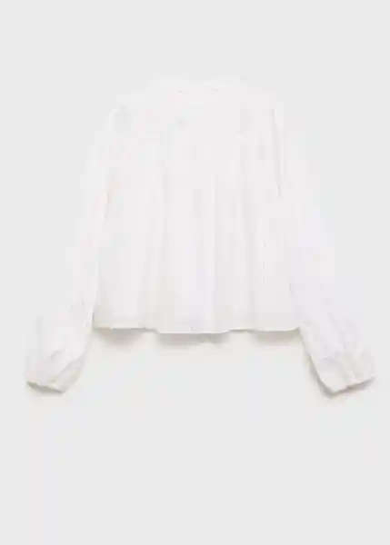 Blusa Pilar Off White Talla 08 Niñas Mango