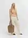 Bolso G Tarida Camel Talla 99 Mujer Mango